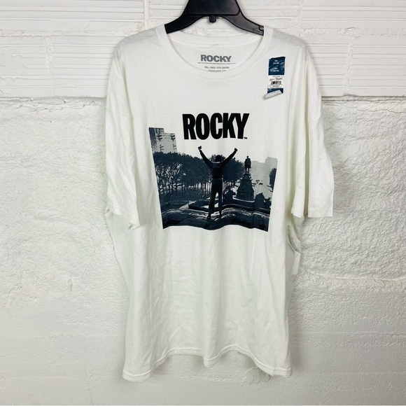 Rocky Other - NWT Rocky White cotton Short Sleeve movie Graphic Tee size 3X